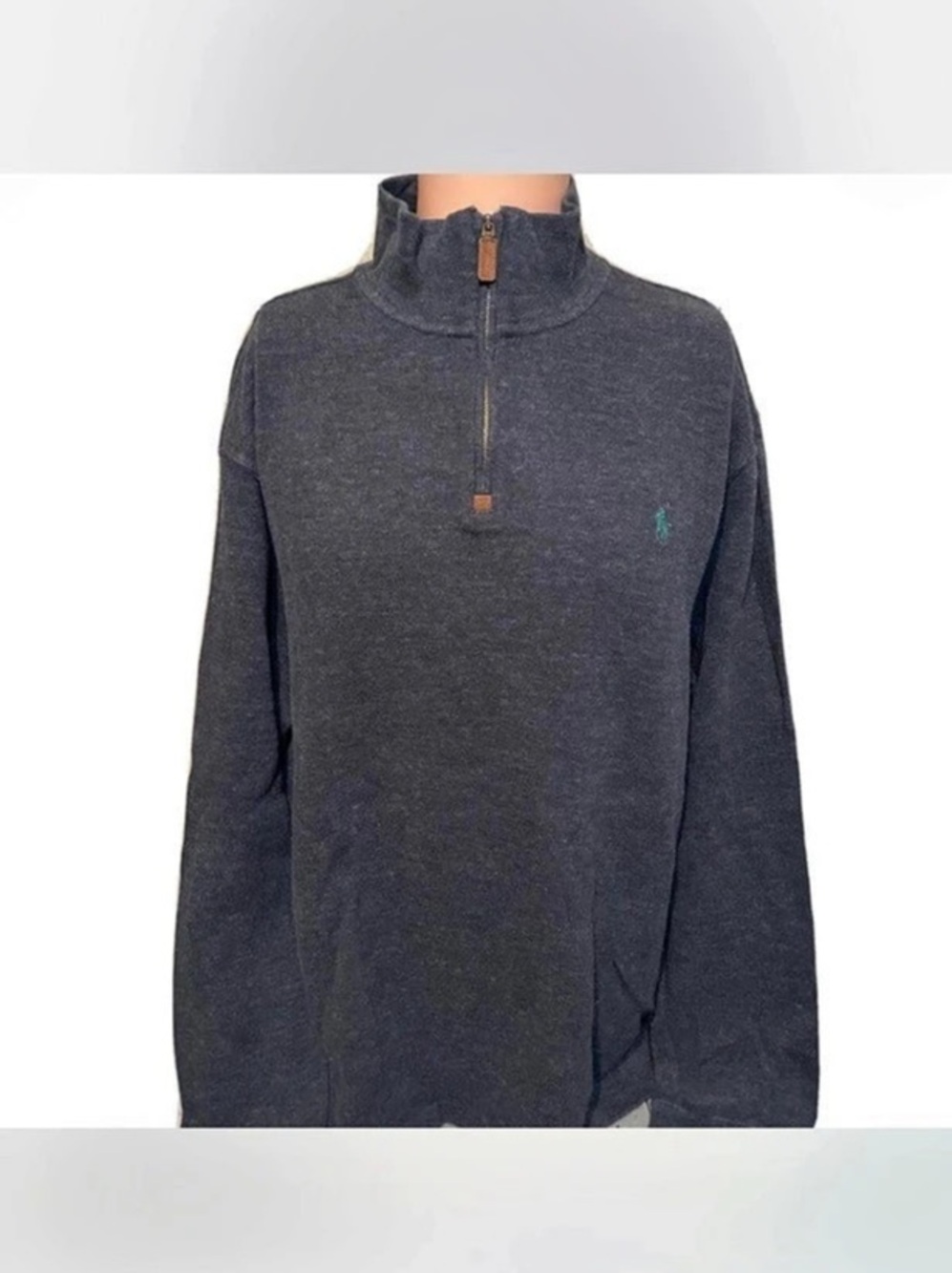 Polo Ralph Lauren Men's Quarter-Zip Polo Gray XL